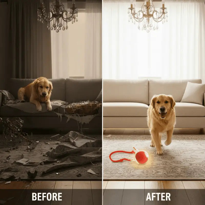 SmartGlow Interactive Dog Ball